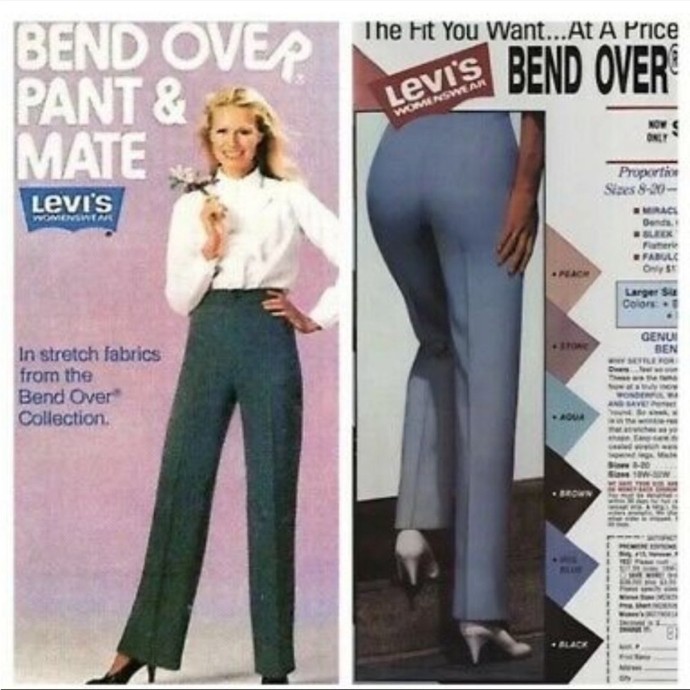 Levi's Vintage Bend Over Pant Gray Dress Pants Levi Strauss & Co., Size 16
